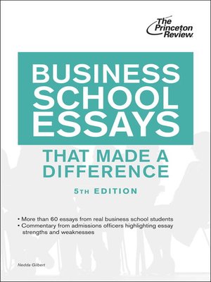 cover image of Business School Essays that Made a Difference